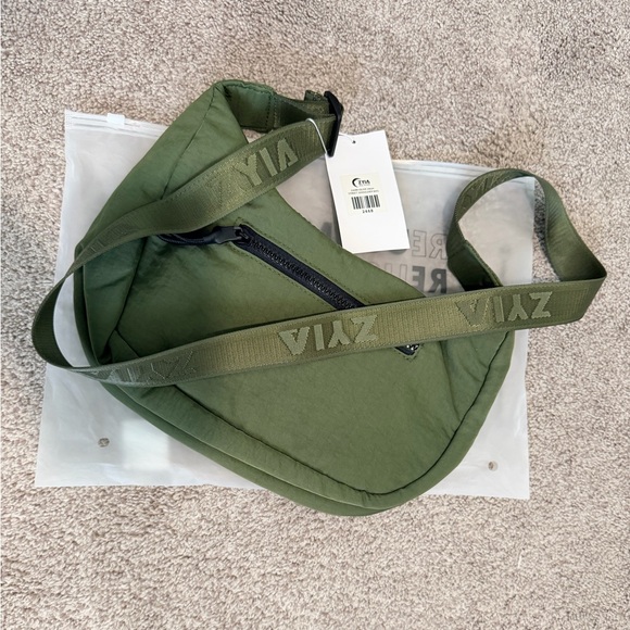 Zyia Active Handbags - ZYIA Active Dark Olive High Street Shoulder Bag
